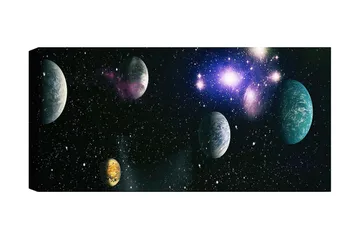 Canvastavla YTY Outer Space Flerfärgad - 120x50 cm - Inredning - Tavlor & posters - Canvastavla