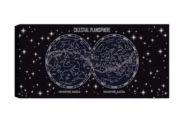 Canvastavla YTY Outer Space Flerfärgad - 120x50 cm - Inredning - Tavlor & posters - Canvastavla