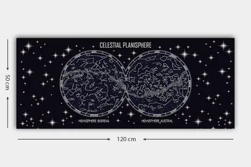 Canvastavla YTY Outer Space Flerfärgad - 120x50 cm - Inredning - Tavlor & posters - Canvastavla