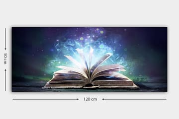 Canvastavla YTY Reading and Literature Flerfärgad - 120x50 cm - Inredning - Tavlor & posters - Canvastavla