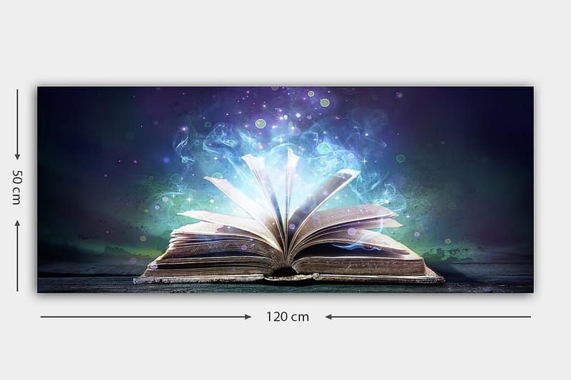 Canvastavla YTY Reading and Literature Flerfärgad - 120x50 cm - Inredning - Tavlor & posters - Canvastavla