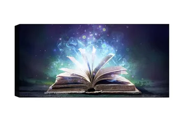 Canvastavla YTY Reading and Literature Flerfärgad - 120x50 cm - Inredning - Tavlor & posters - Canvastavla