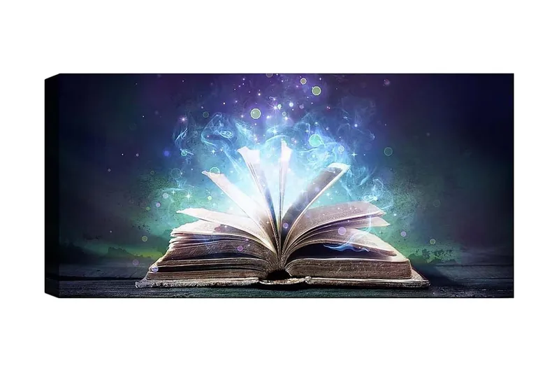 Canvastavla YTY Reading and Literature Flerfärgad, 120x50 cm