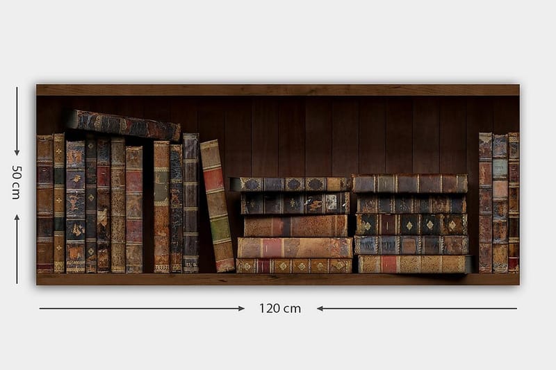 Canvastavla YTY Reading and Literature Flerfärgad - 120x50 cm - Inredning - Tavlor & posters - Canvastavla