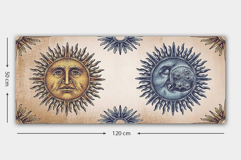 Canvastavla YTY Spiritual Flerfärgad - 120x50 cm - Inredning - Tavlor & posters - Canvastavla