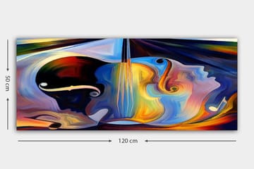 Canvastavla YTY Spiritual Flerfärgad - 120x50 cm - Inredning - Tavlor & posters - Canvastavla