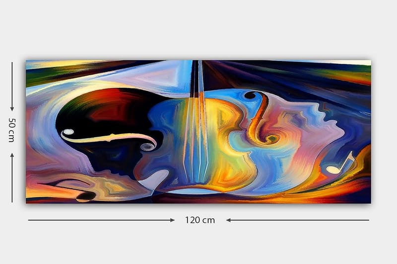 Canvastavla YTY Spiritual Flerfärgad - 120x50 cm - Inredning - Tavlor & posters - Canvastavla
