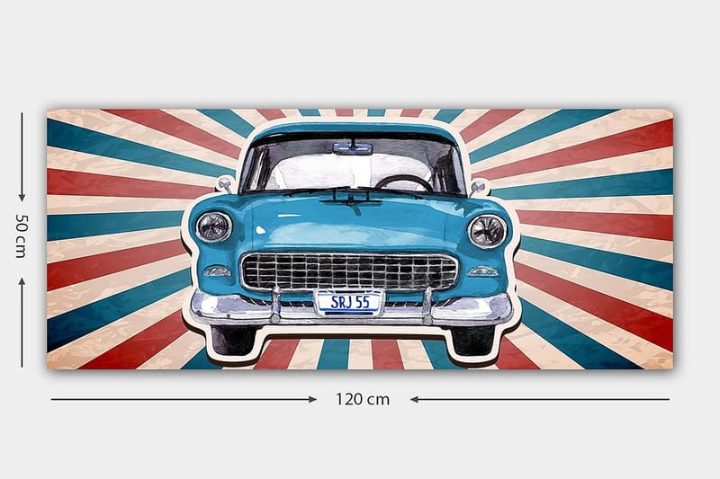 Canvastavla YTY Transportation Flerfärgad - 120x50 cm - Inredning - Tavlor & posters - Canvastavla