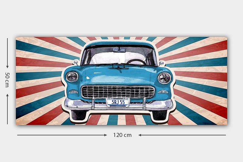 Canvastavla YTY Transportation Flerfärgad - 120x50 cm - Inredning - Tavlor & posters - Canvastavla