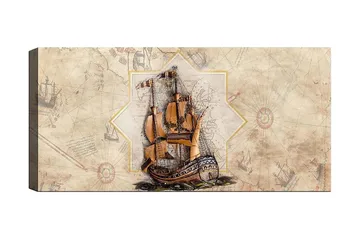 Canvastavla YTY Transportation Flerfärgad - 120x50 cm - Inredning - Tavlor & posters - Canvastavla