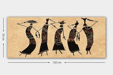 Canvastavla YTY World Cultures Flerfärgad - 120x50 cm - Inredning - Tavlor & posters - Canvastavla