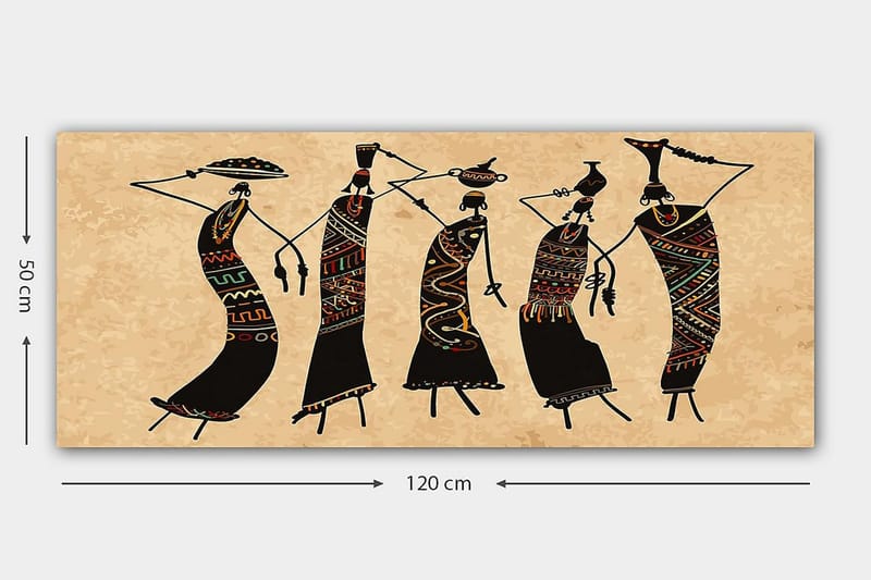 Canvastavla YTY World Cultures Flerfärgad - 120x50 cm - Inredning - Tavlor & posters - Canvastavla