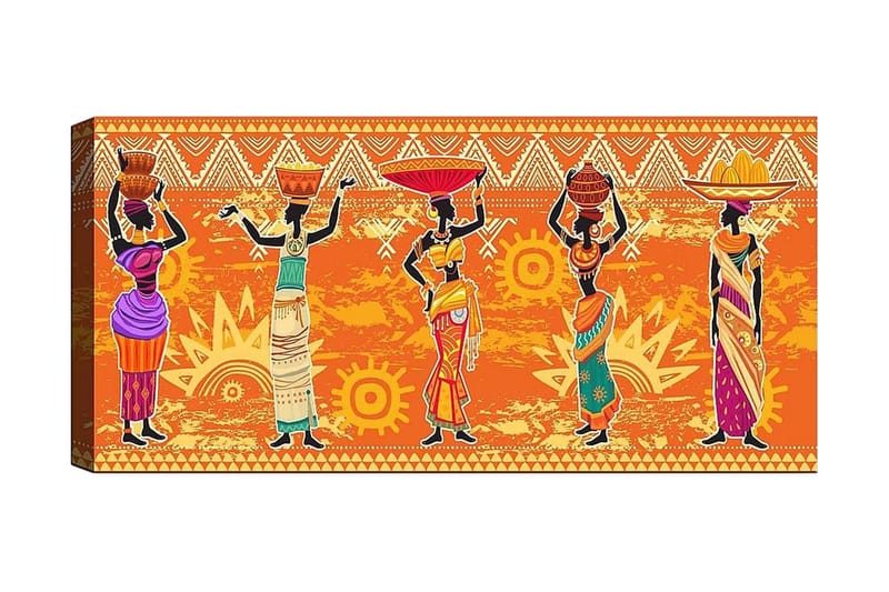 Canvastavla YTY World Cultures Flerfärgad - 120x50 cm - Inredning - Tavlor & posters - Canvastavla