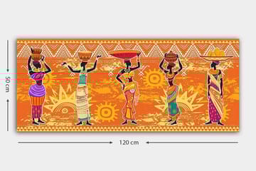 Canvastavla YTY World Cultures Flerfärgad - 120x50 cm - Inredning - Tavlor & posters - Canvastavla