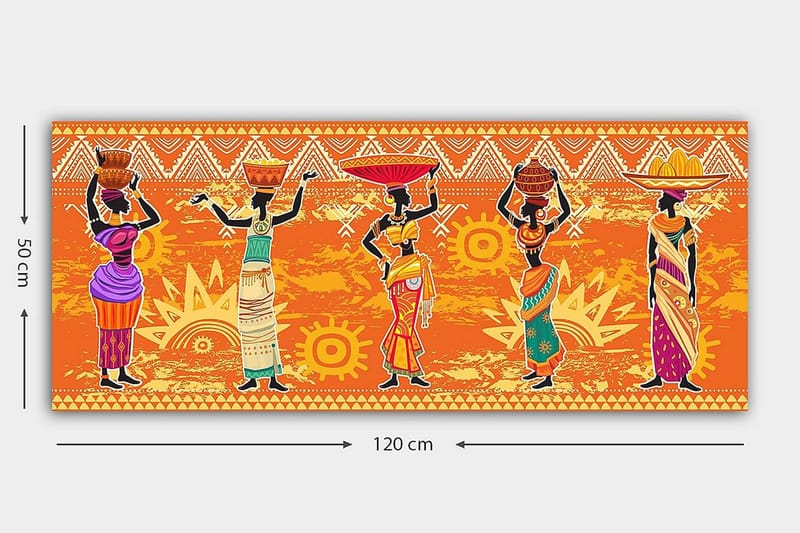 Canvastavla YTY World Cultures Flerfärgad - 120x50 cm - Inredning - Tavlor & posters - Canvastavla