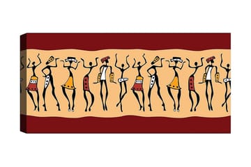 Canvastavla YTY World Cultures Flerfärgad - 120x50 cm - Inredning - Tavlor & posters - Canvastavla