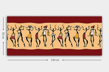 Canvastavla YTY World Cultures Flerfärgad - 120x50 cm - Inredning - Tavlor & posters - Canvastavla