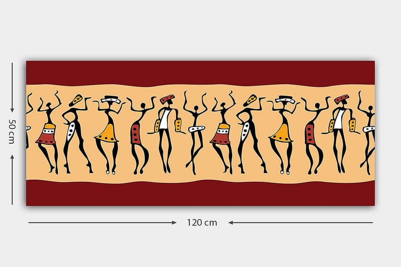 Canvastavla YTY World Cultures Flerfärgad - 120x50 cm - Inredning - Tavlor & posters - Canvastavla