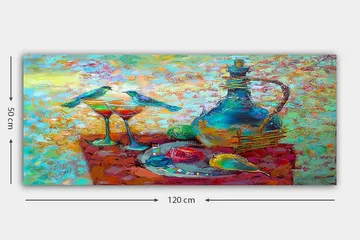 Canvastavla YTY World Cultures Flerfärgad - 120x50 cm - Inredning - Tavlor & posters - Canvastavla