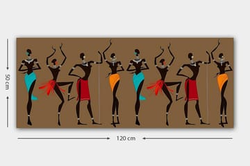 Canvastavla YTY World Cultures Flerfärgad - 120x50 cm - Inredning - Tavlor & posters - Canvastavla