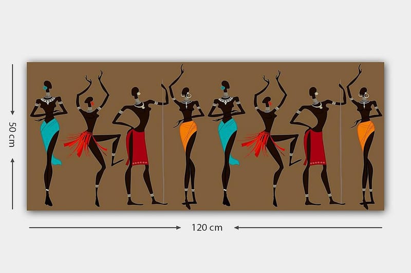 Canvastavla YTY World Cultures Flerfärgad - 120x50 cm - Inredning - Tavlor & posters - Canvastavla