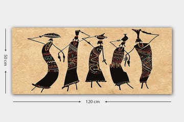 Canvastavla YTY World Cultures Flerfärgad - 120x50 cm - Inredning - Tavlor & posters - Canvastavla