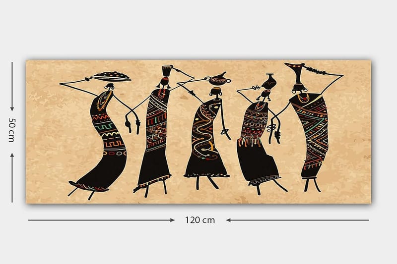 Canvastavla YTY World Cultures Flerfärgad - 120x50 cm - Inredning - Tavlor & posters - Canvastavla