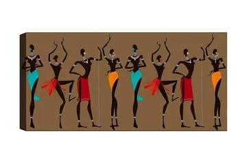 Canvastavla YTY World Cultures Flerfärgad - 120x50 cm - Inredning - Tavlor & posters - Canvastavla