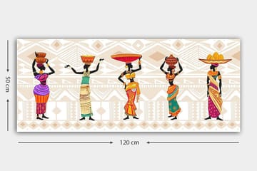 Canvastavla YTY World Cultures Flerfärgad - 120x50 cm - Inredning - Tavlor & posters - Canvastavla