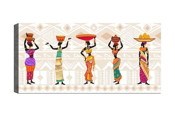 Canvastavla YTY World Cultures Flerfärgad - 120x50 cm - Inredning - Tavlor & posters - Canvastavla