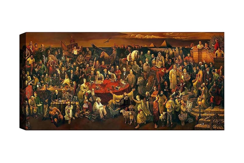 Canvastavla YTY People Flerfärgad - 120x50 cm - Inredning - Tavlor & posters - Canvastavla