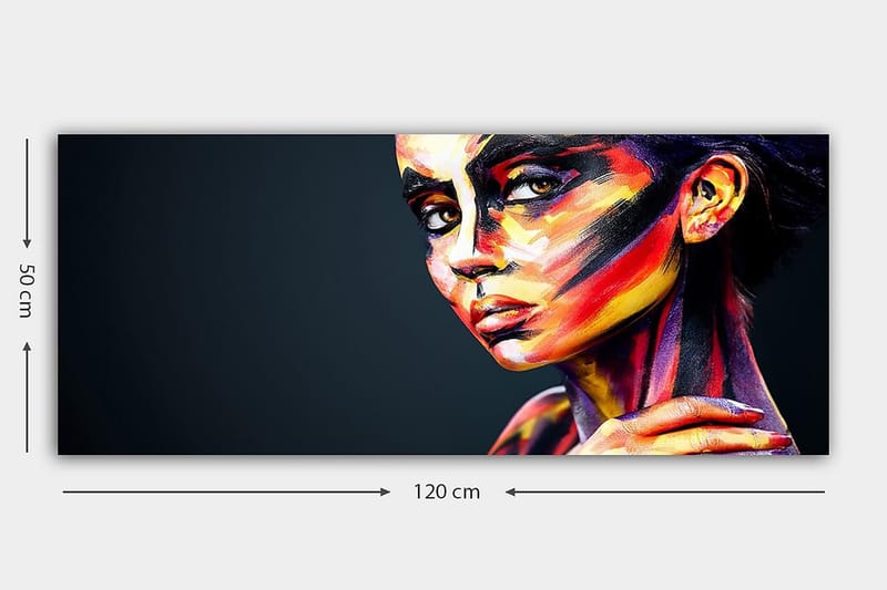 Canvastavla YTY People Flerfärgad - 120x50 cm - Inredning - Tavlor & posters - Canvastavla