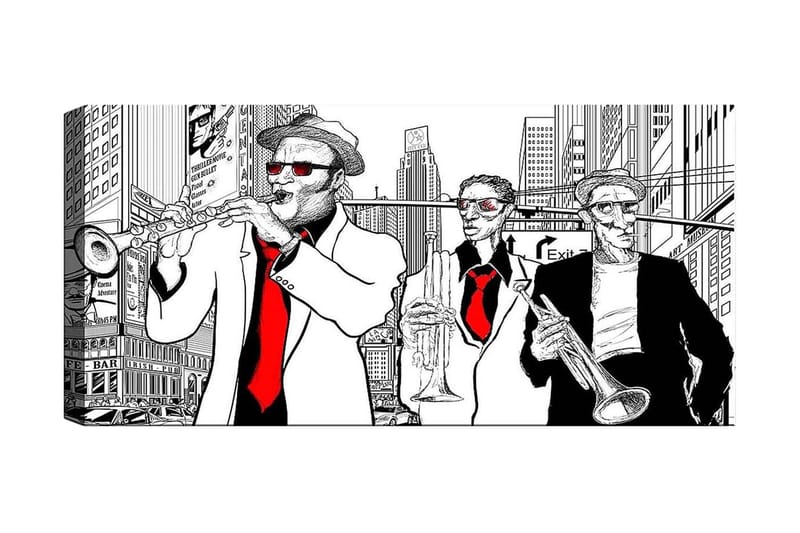 Canvastavla YTY People Flerfärgad - 120x50 cm - Inredning - Tavlor & posters - Canvastavla