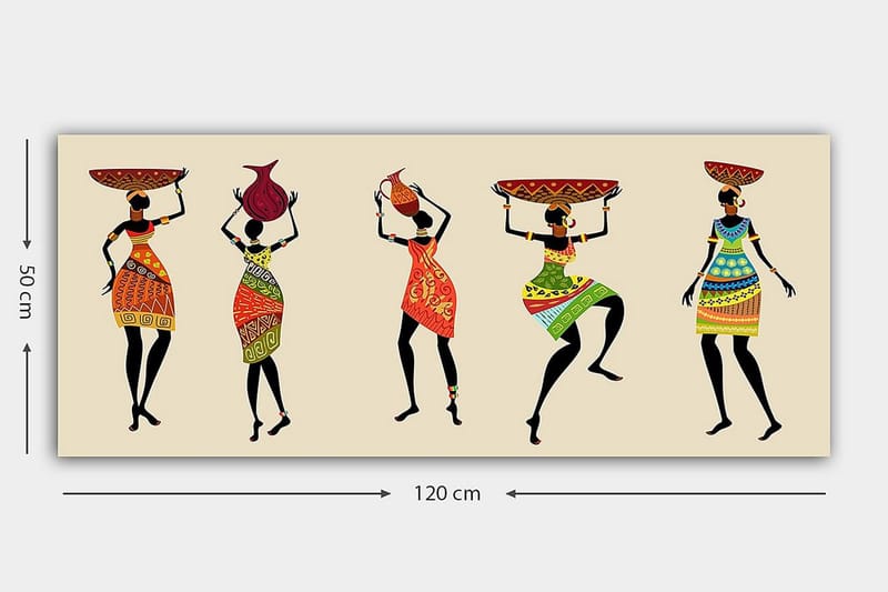 Canvastavla YTY People Flerfärgad - 120x50 cm - Inredning - Tavlor & posters - Canvastavla