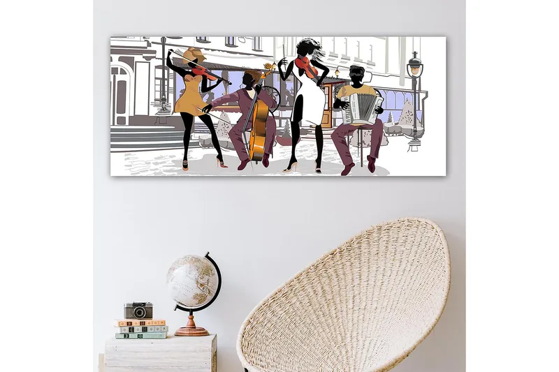 Canvastavla YTY People Flerfärgad - 120x50 cm - Inredning - Tavlor & posters - Canvastavla