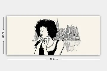 Canvastavla YTY People Flerfärgad - 120x50 cm - Inredning - Tavlor & posters - Canvastavla