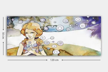 Canvastavla YTY People Flerfärgad - 120x50 cm - Inredning - Tavlor & posters - Canvastavla