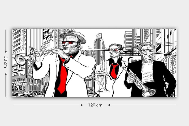 Canvastavla YTY People Flerfärgad - 120x50 cm - Inredning - Tavlor & posters - Canvastavla