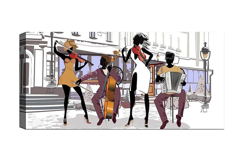 Canvastavla YTY People Flerfärgad - 120x50 cm - Inredning - Tavlor & posters - Canvastavla