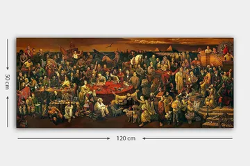 Canvastavla YTY People Flerfärgad - 120x50 cm - Inredning - Tavlor & posters - Canvastavla