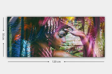 Canvastavla YTY People Flerfärgad - 120x50 cm - Inredning - Tavlor & posters - Canvastavla