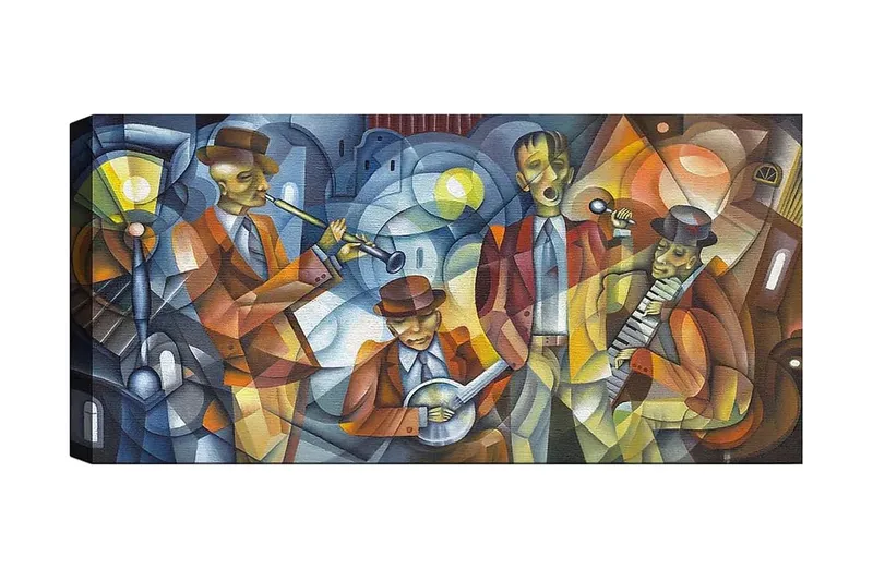 Canvastavla YTY People Flerfärgad, 120x50 cm