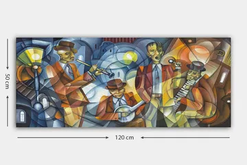 Canvastavla YTY People Flerfärgad - 120x50 cm - Inredning - Tavlor & posters - Canvastavla