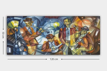 Canvastavla YTY People Flerfärgad - 120x50 cm - Inredning - Tavlor & posters - Canvastavla