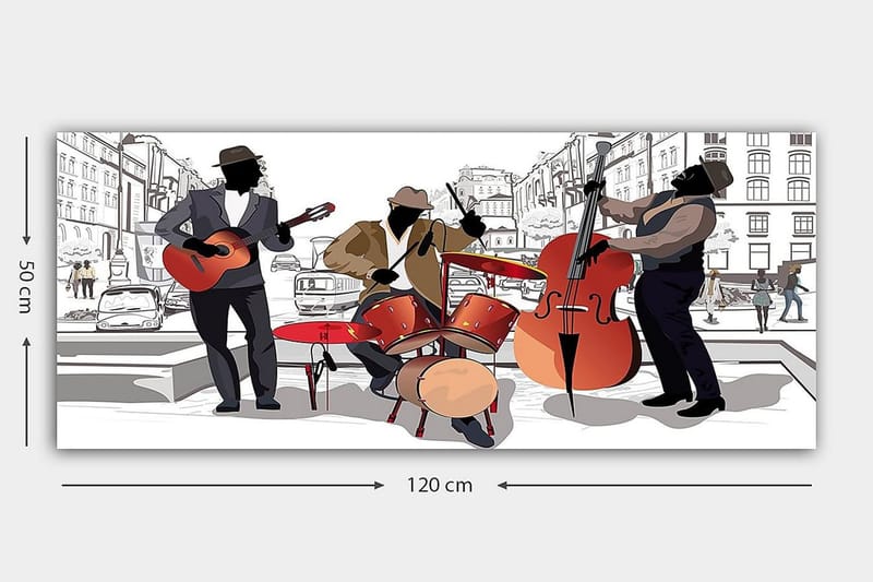 Canvastavla YTY People Flerfärgad - 120x50 cm - Inredning - Tavlor & posters - Canvastavla