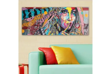 Canvastavla YTY People Flerfärgad - 120x50 cm - Inredning - Tavlor & posters - Canvastavla