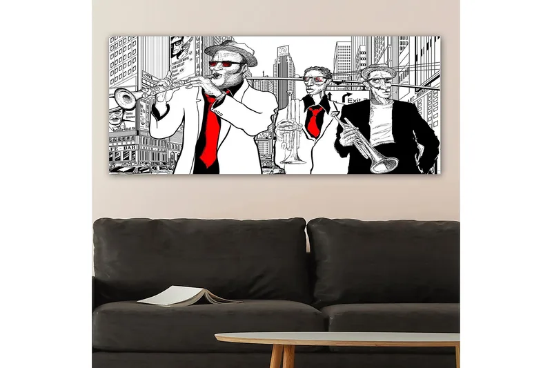 Canvastavla YTY People Flerfärgad - 120x50 cm - Inredning - Tavlor & posters - Canvastavla