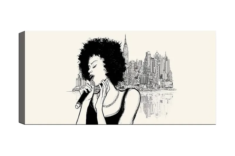 Canvastavla YTY People Flerfärgad, 120x50 cm