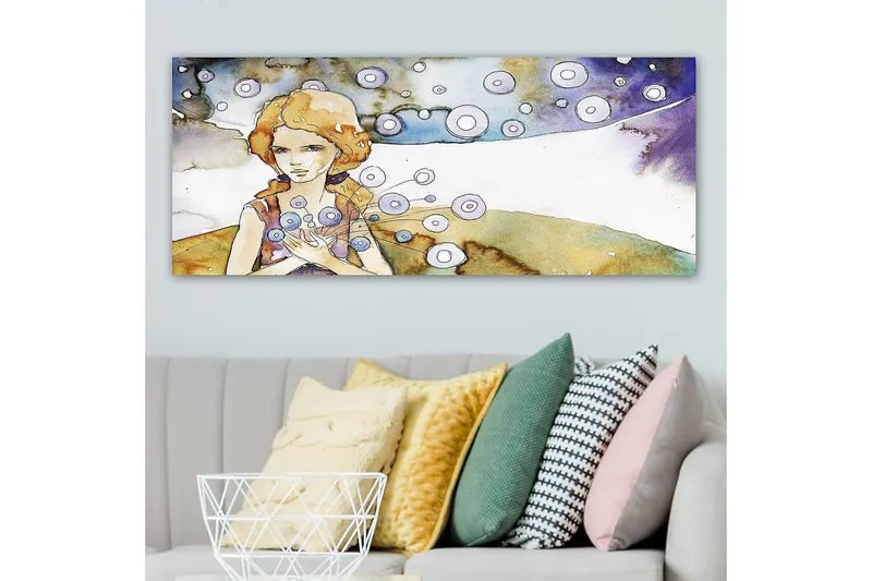 Canvastavla YTY People Flerfärgad - 120x50 cm - Inredning - Tavlor & posters - Canvastavla