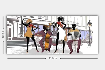 Canvastavla YTY People Flerfärgad - 120x50 cm - Inredning - Tavlor & posters - Canvastavla